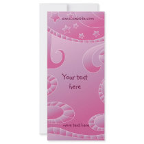 Modern pink design rack cards by karanta Modern pink design rack cards