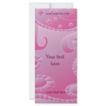 Modern pink design rack cards