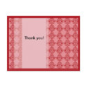 Modern Pink Floral Thank You postcards by Designdivaad Modern Pink Floral Thank You postcards