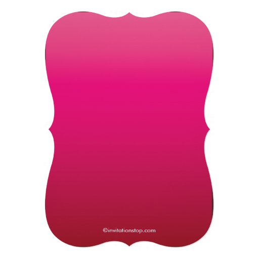 Modern Pink Ombre Garland Cross Holy Baptism Custom Invitations