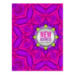 Modern Pink We've Moved New Address Postcard