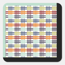 Modern Plaid Stickers