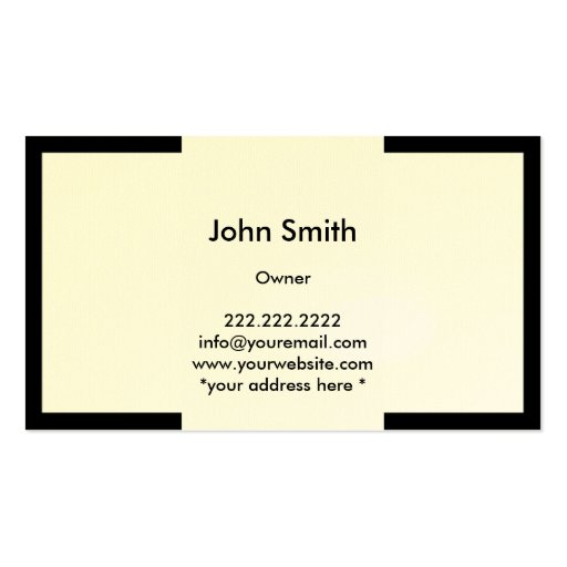 Modern Plain Grapes Winery Business Card (back side)