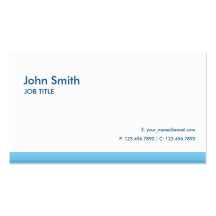 Modern Plain Simple Hi Tech Blue Business Card Templates