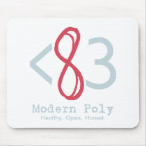 Modern Poly Mousepad - White mousepads