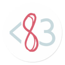Modern Poly Stickers (White) - Pack of 20 stickers