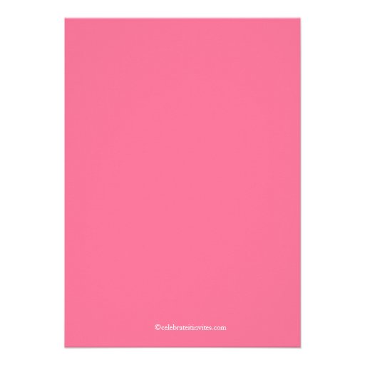 Modern Pregnant Mom Pink Girl Baby Shower Personalized Announcements