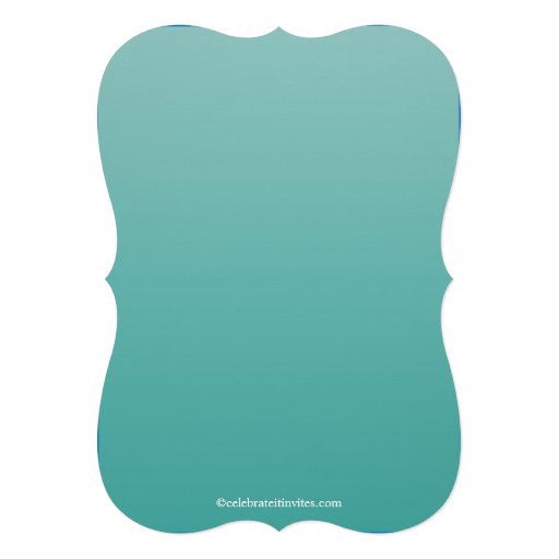 Modern Pretty Teal Sweet Sixteen Birthday Party Announcements