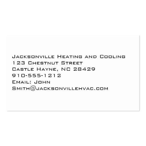 Modern Professional Black & White Business Cards (back side)