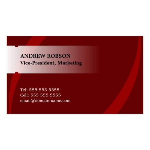Modern Professional Business Cards (back side)