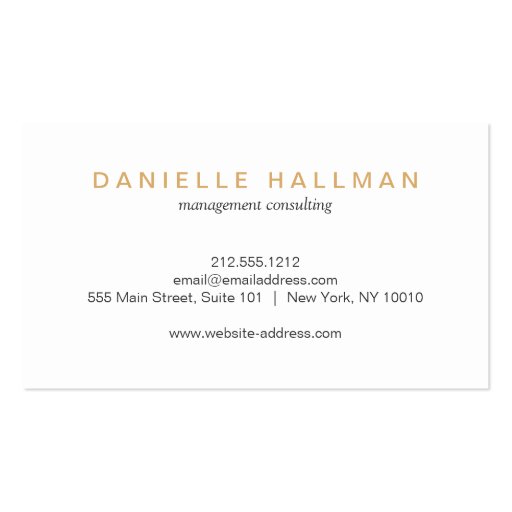 Modern Professional Gold Name Logo Business Card Templates (back side)
