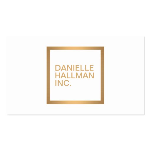 Modern Professional Gold Name Logo Business Card Templates (front side)