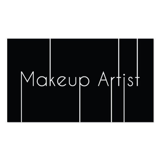 Modern Professional Makeup Artist Business cards (front side)