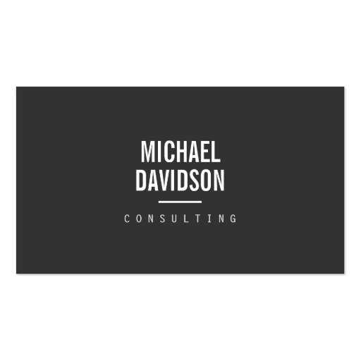 MODERN PROFESSIONAL No. 4 Business Card (front side)