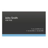 Modern Professional Plain Simple Black Business Card