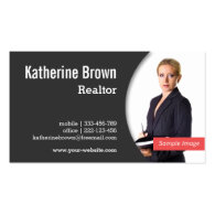Modern, Professional, Realtor, Real Estate, Photo Business Card Template