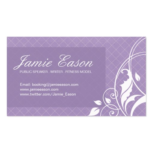 Modern Profile Card - Jamie Eason Business Card Template