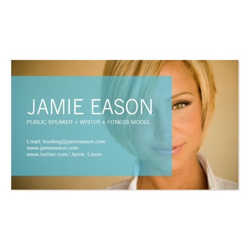 Modern Profile Card - Jamie Eason Business Card (front side)