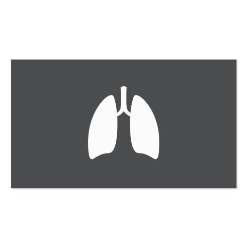 Modern pulmonology pulmonologist lungs minimalist business card templates