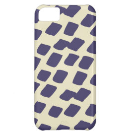 Modern Purple Blue Abstract Squares Wild Animal iPhone 5C Cases