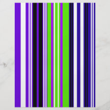 Modern purple blue green and black stripes flyers