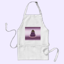 Modern Purple Cake Design aprons