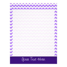 Modern Purple Chevron Letterhead Template