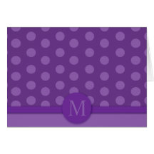 Modern Purple Dot Note Card (Melanie's Order)