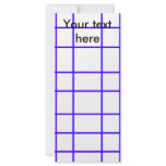 Modern purple grid pattern rack cards