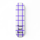 Modern purple grid pattern skateboard