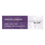 Modern Purple Grunge Chevron Mini Business Cards business cards