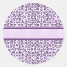 Modern Purple Lace Sticker