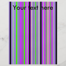 Modern purple violet and green stripes custom flyer