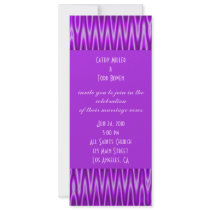 modern purple wedding invitations