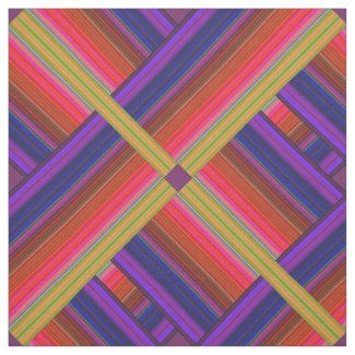 Modern Rainbow 3D Abstract Fabric