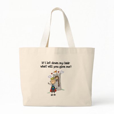 Modern Rapunzel Canvas Bag