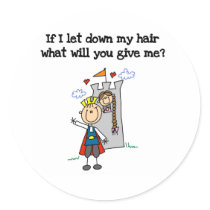 Modern Rapunzel  stickers