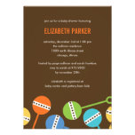 Modern Rattles Boy Baby Shower Invitation