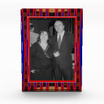 modern red blue abstract photo frame awards
