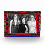 modern red blue abstract photo frame awards