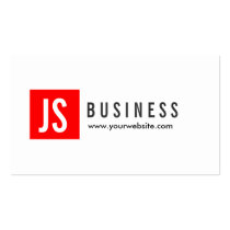 Modern Red Logo Debt Counselor Business Card