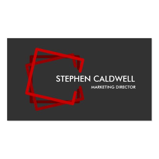 Modern Red Professional Business Cards