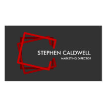Modern Red Professional Business Cards