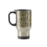 Modern Regal Rose Floral Print Travel Mug mugs