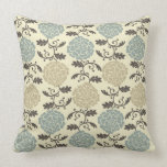 Modern Regal Rose Throw Pillow