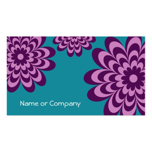 Modern Retro Business Card or Networking Card (front side)