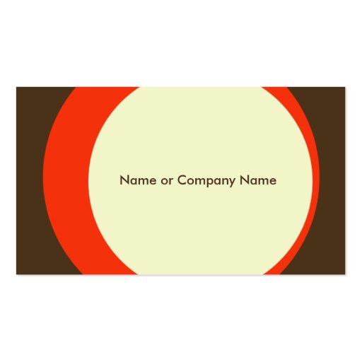 Modern Retro Business/Networking Profile Card Business Card (back side)