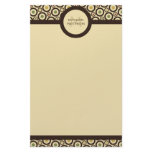 Modern Retro Polka Dot Custom Personal Stationery