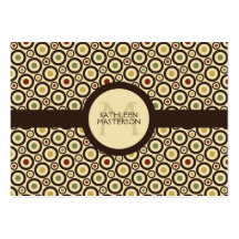 Modern Retro Polka Dot Customized Calling Card / Business Card