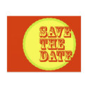 Modern-Retro Save The Date postcards by DioSelina Modern-Retro Save The Date postcards